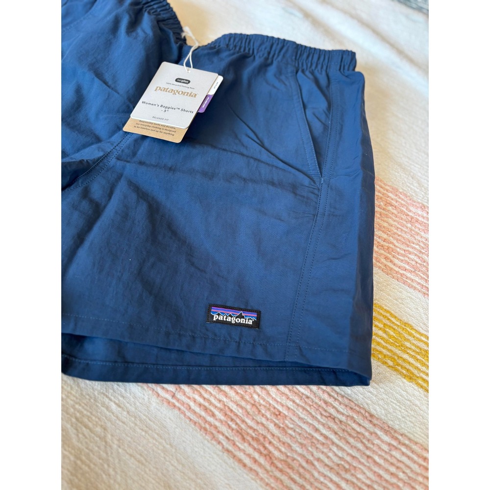 Patagonia Womens Baggies Shorts 5 Inch Tidepool Blue Size Small - Picture 2 of 4